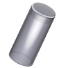 Embout tube rond chromé – finition brillante ou mate | Esse Diffusion