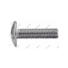 Vis poêlier inox A2 tête ronde large pour assemblage métalique