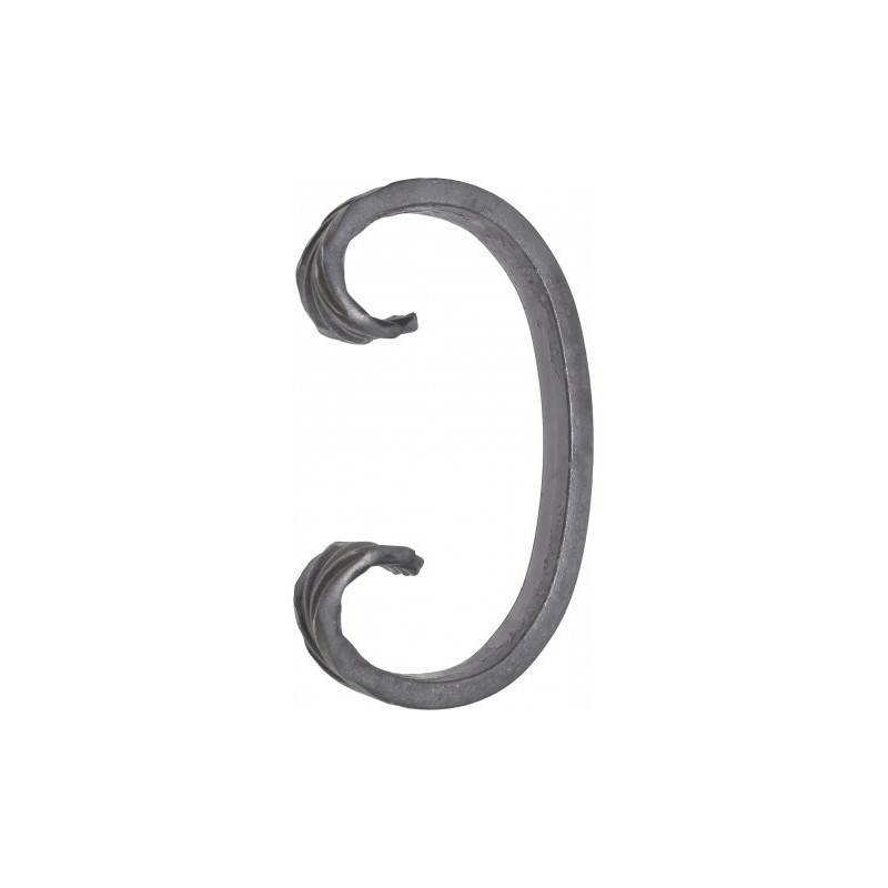 Volute en C pour portails, ferronnerie