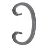Volute en C pour portails, ferronnerie