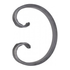 Volute en C pour portails, ferronnerie