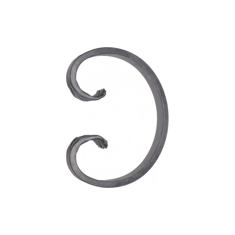 Volute en C pour portails, ferronnerie