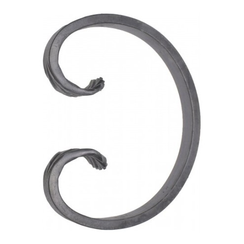 Volute en C pour portails, ferronnerie