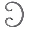 Volute en C pour portails, ferronnerie