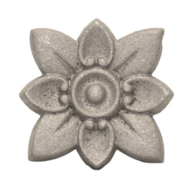 Fleur décorative en aluminium