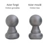 Boule d'ornement en acier sur base ronde pour clôtures et portails