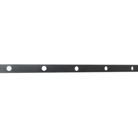 Traverse poinçonnée en fer plat 30 x 8 mm pour barreaux de Ø12 mm