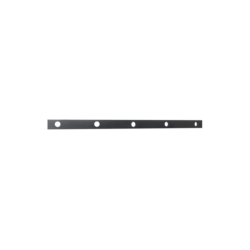 Traverse poinçonnée en fer plat 30 x 8 mm pour barreaux de Ø12 mm