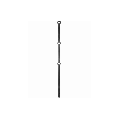 Traverse de fixation de Ø 30 mm longueur 1200 mm - 3 trous Ø25 et 30 m