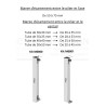 Kit pivots inox haut et bas réglables – pour portails alu ou acier