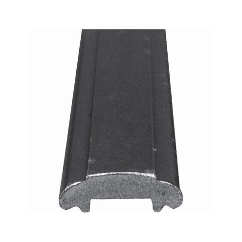 Main courante moulurée en acier 55x17 mm