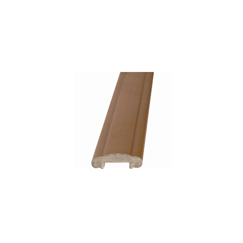 Main courante moulurée en laiton brut - 45x14 mm - longueur 2250 mm
