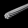 Câble inox 316 Ø4 ou Ø6 mm 7x19 brins haute résistance