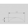 DEMI-ROND ACIER LAMINÉ BARRE MAIN COURANTE FER S235 BAB
