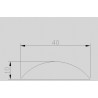 DEMI-ROND ACIER LAMINÉ BARRE MAIN COURANTE FER S235 BAB