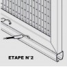 Rail en acier 98x98mm pour portails autoportants jusqu’à 9 mètres