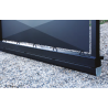 Rail en acier 98x98mm pour portails autoportants jusqu’à 9 mètres