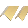 CORNIÈRE INÉGALE EN LAITON BRUT – 25X15 MM ET 30X15 MM LONGUEUR 1 À 4 M
