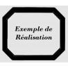 PROFIL DÉCOR MOULURÉ BORDÉ ACIER LAMINÉ BRUT 30x8 MM - LONGUEUR 3 MÈTRES