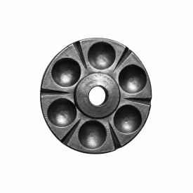Rosace en acier pour balustre coudée de Ø16mm