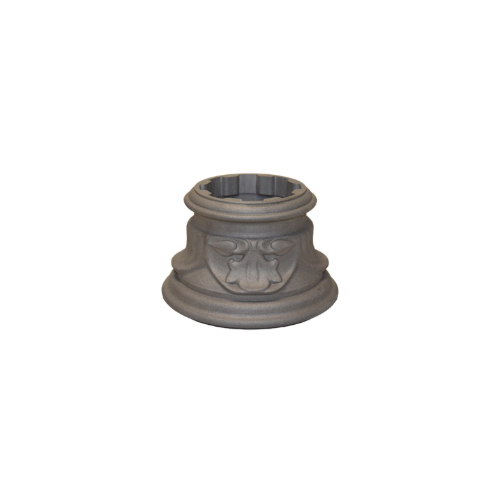 DÉCO FLORALE ALUMINIUM 140x97 POUR FÛT CANNELÉ OU LISSE Ø80 – ORNEMENT CLASSIQUE