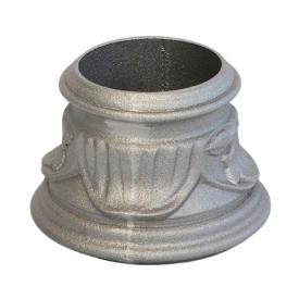 Décoration florale pour poteau en aluminium