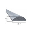 Barre demi-ronde en acier 35 x 10 mm. Longueurs 1 à 3 mètres