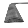 Coude à 180° pour demi-rond en acier 30x8 ou 40x10 mm