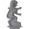 Lion en fonte pour décor de portail - 315x170mm