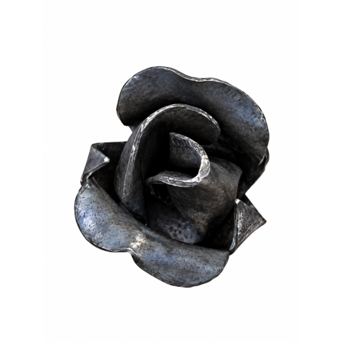 Bouton de rose en acier à souder - Hauteur 45 mm Ø 32 mm