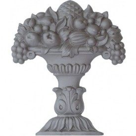 Corbeille de fruits décorative en acier moulé – DOUBLE FACE – 280 x 235 mm