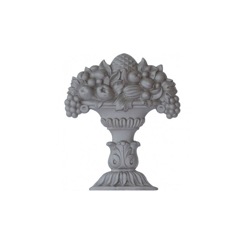 Corbeille de fruits décorative en acier moulé – DOUBLE FACE – 280 x 235 mm