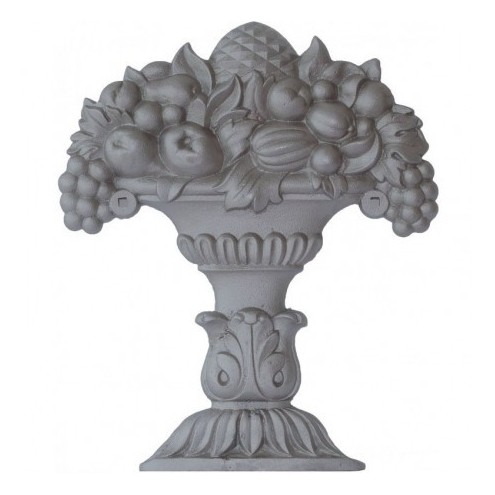 Corbeille de fruits décorative en acier moulé – DOUBLE FACE – 280 x 235 mm
