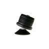Pied réglable avec rotule et tige filetée en polyamide - charge 150 kg