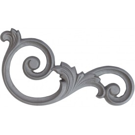 Décors en acier double face à volute et feuillages